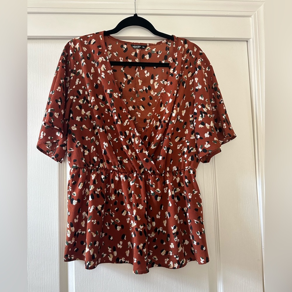 Short Sleeve Printed Top